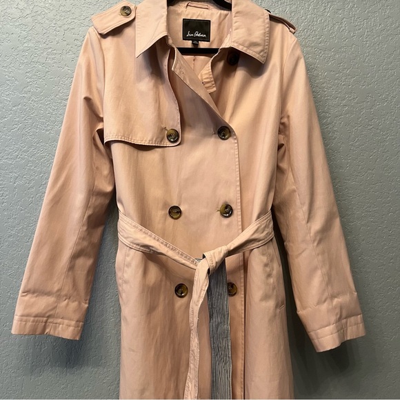 Sam Edelman double breasted trench coat blush Belted Size XL - Picture 2 of 9